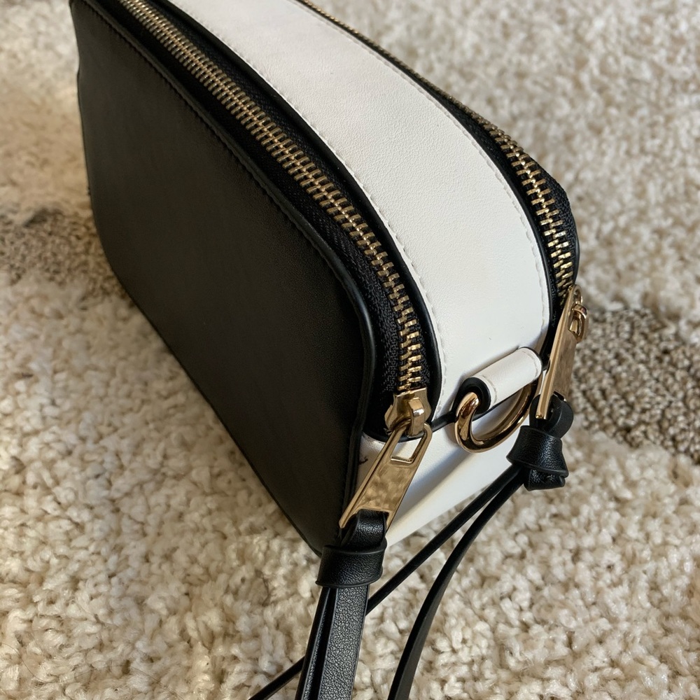 Black and white clutch purse - never used